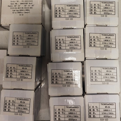 Agli spazii in bianco piezoelettrici tagliati del quarzo del wafer per gli oscillatori delle microbilance