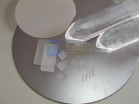 2" Y tagliato X tagliato senza semi di DSL singolo Crystal Quartz Wafer per il semiconduttore