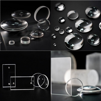 CaF2 su misura BaF2 MgF2 LiF singolo Crystal Windows Lens Prism