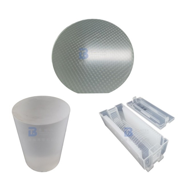 Wafer di quarzo fuso JGS1 da 8 pollici a 12 pollici per laser e semiconduttori ottici